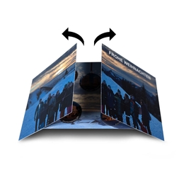 Endlosfalt-Weihnachtskarte  - Drucksachen in Mainz bei Druckerei Lindner drucken lassen 