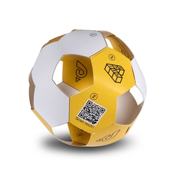 3D-Fußball A3 Bastelbogen Jahresauftakt - Neue werbewirksame Drucksachen