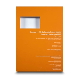 Mappe Medizinische Laboratorien - Drucksachen in Mainz bei Druckerei Lindner drucken lassen 