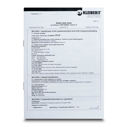 Broschüre Safety Data Sheets - Aufklappen, umklappen, weiterklappen - Endlosfaltkarten direkt vom Hersteller