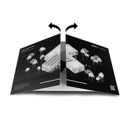 Endlosfaltkarte pdmb architekten - Drucksachen in Mainz bei Druckerei Lindner drucken lassen 