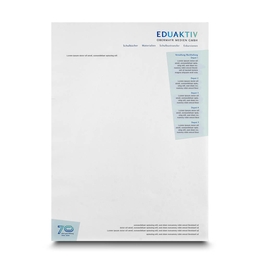 Briefbogen Eduaktiv 2025 - Drucksachen in Mainz bei Druckerei Lindner drucken lassen 