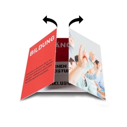 Endloskarte Bildung klein Format - Drucksachen in Mainz bei Druckerei Lindner drucken lassen 