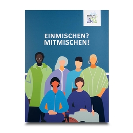 Bürgerbeteiligung Infomappe A4 mit Einschubtasche und Visitenkartenschlitz - 