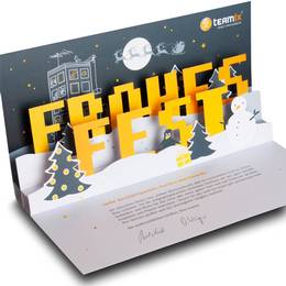 Pop-up 3D Karte Frohes Fest
