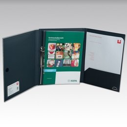 6 Seiten Präsentationsordner und Kartontaschen