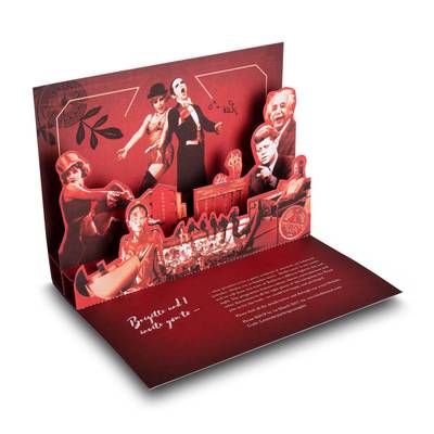 3D Pop-up Karte A5 Cabaret - Kreatives Drucken bei Lindner: 3D Pop-ups, Effektkarten, Showboxen und Aufsteller