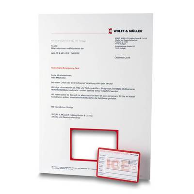 Notfallausweis - Druckerei Lindner - Ihr Hersteller für Effektkarten, Präsentationsboxen und Mailings