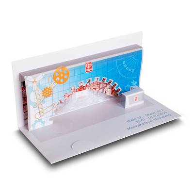 gedoppelte 3D Pop-up Karte mit 2 Ebenen - Facettenreiche Druckprodukte indviduell gestalten und drucken