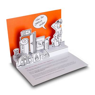 3D Pop-up Karte A5 - Druckerei Lindner - Ihr Hersteller für Effektkarten, Präsentationsboxen und Mailings