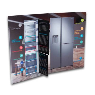 Türchenkarte Kühlschrank - Ihr Hersteller für 3D Mailings, Effektkarten und Endlosfaltkarten