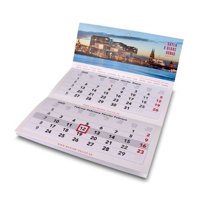 4 Monats-Planer mit Schutzhülle - Druckerei Lindner - Ihr Hersteller für Effektkarten, Präsentationsboxen und Mailings