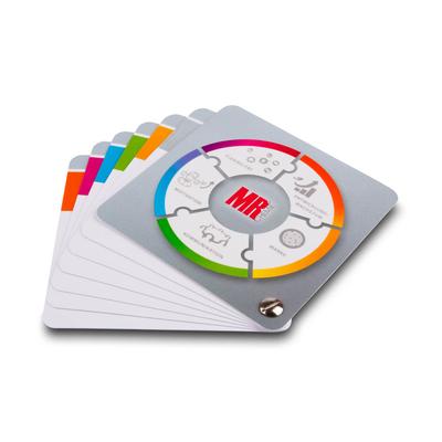 Fächerkarte mit partieller Lackierung - Druckerei Lindner - Ihr Hersteller für Effektkarten, Präsentationsboxen und Mailings