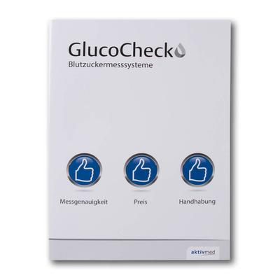 GlucoCheck Mappe - Druckerei Lindner steht für: Mappen bedrucken, Präsentationsmappen bedrucken