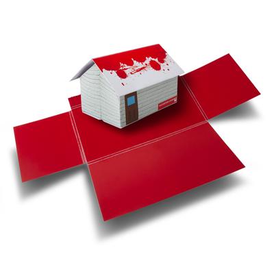 Immobilien 3D Haus als Mailing - Kreative Druckprodukte von Lindner 