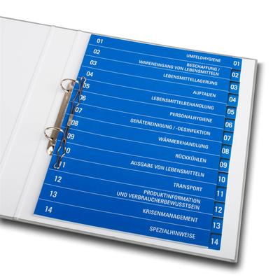 Register 14-fach mit Deckblatt TÜV Süd - Druckerei Lindner - Ihr Partner in Sachen Konfektionierung ein Einlagerung