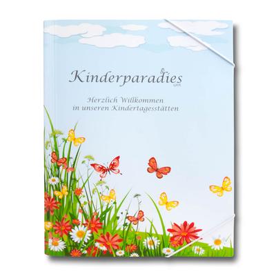 Sammelmappe für Kindertagesstätte - Druckerei Lindner steht für: Mappen bedrucken, Präsentationsmappen bedrucken
