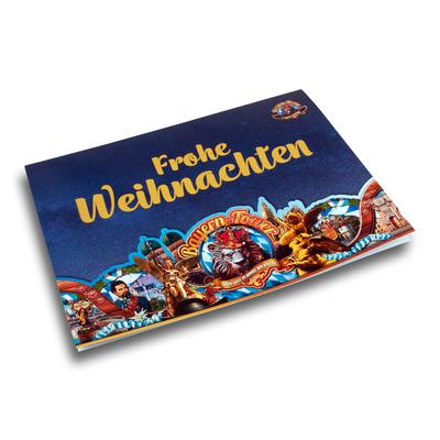Weihnachtskarte Schausteller - Druckerei Lindner - Ihr Hersteller für Effektkarten, Präsentationsboxen und Mailings