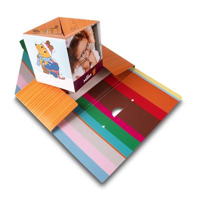 Optiker Mailmappe mit Springwürfel - Druckerei Lindner - Ihr Hersteller für Effektkarten, Präsentationsboxen und Mailings