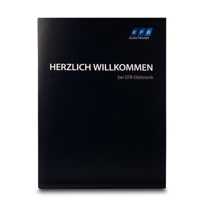 Mappe Herzlich Willkommen - Beim Druckbetrieb Lindner werden individuelle Ordner, Boxen und Präsentationsunterlagen hergestellt