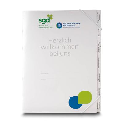 Welcome-Registermappen 7-fach mit Eckspannner - Starke Mappen gestalten Sie am besten mit uns