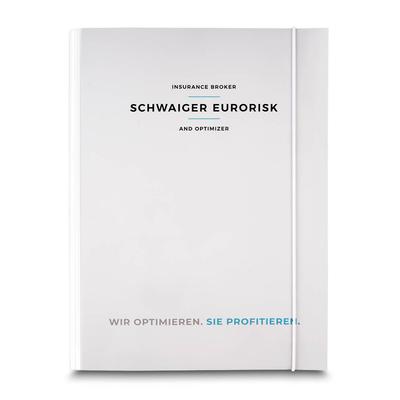 Sammelmappen Versicherungsmakler - Beim Druckbetrieb Lindner werden individuelle Ordner, Boxen und Präsentationsunterlagen hergestellt