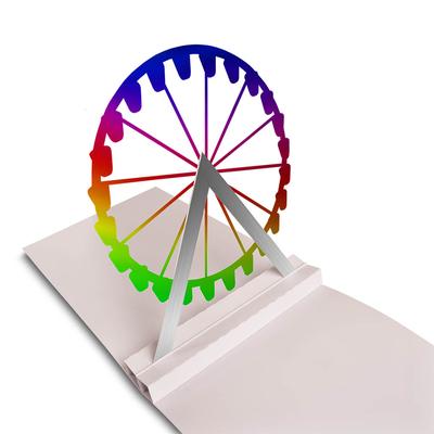 Riesenrad Mock-Up - Beim Druckbetrieb Lindner werden individuelle Ordner, Boxen und Präsentationsunterlagen hergestellt