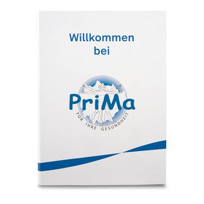 Willkommensmappe Gesundheit - Beim Druckbetrieb Lindner werden individuelle Ordner, Boxen und Präsentationsunterlagen hergestellt