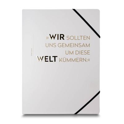 Kundenmappe Eckspanner - Beim Druckbetrieb Lindner werden individuelle Ordner, Boxen und Präsentationsunterlagen hergestellt