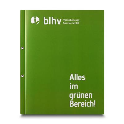 Hefter Versicherungservice-Mappe - Beim Druckbetrieb Lindner werden individuelle Ordner, Boxen und Präsentationsunterlagen hergestellt