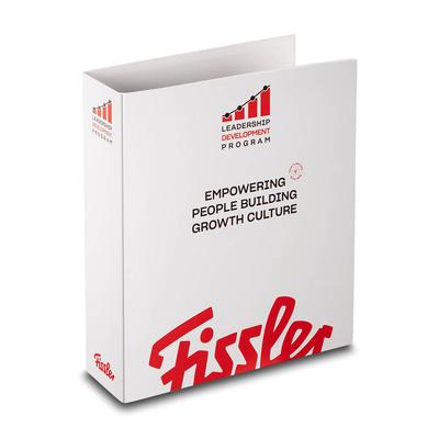 Fissler People Building Ordner - Beim Druckbetrieb Lindner werden individuelle Ordner, Boxen und Präsentationsunterlagen hergestellt