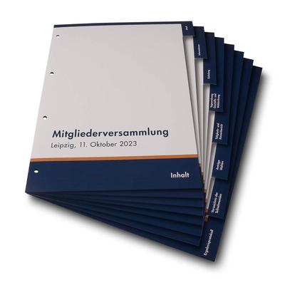 Register 08-fach Mitgliederversammlung - Ordner drucken bei Lindner