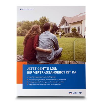 Fächer-Vertragsmappe Immobilienbank - Starke Mappen gestalten Sie am besten mit uns