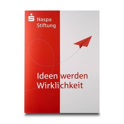 Sparkassen Mappe  - Beim Druckbetrieb Lindner werden individuelle Ordner, Boxen und Präsentationsunterlagen hergestellt