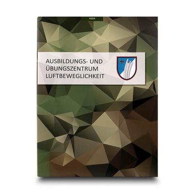 Bundeswehr-Mappe Ausbildung - Beim Druckbetrieb Lindner werden individuelle Ordner, Boxen und Präsentationsunterlagen hergestellt