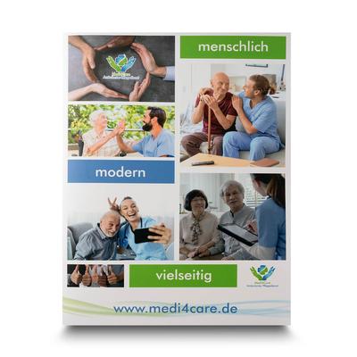 Mappe Medi4Care - Beim Druckbetrieb Lindner werden individuelle Ordner, Boxen und Präsentationsunterlagen hergestellt