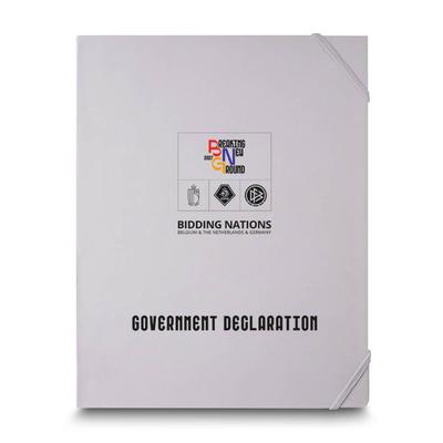 Unterschriftenmappe DFB - Beim Druckbetrieb Lindner werden individuelle Ordner, Boxen und Präsentationsunterlagen hergestellt