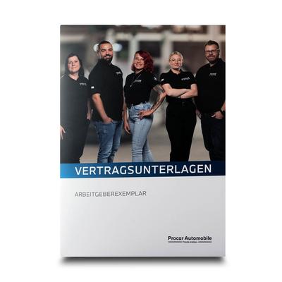 Mappe Vertragsunterlagen - Beim Druckbetrieb Lindner werden individuelle Ordner, Boxen und Präsentationsunterlagen hergestellt