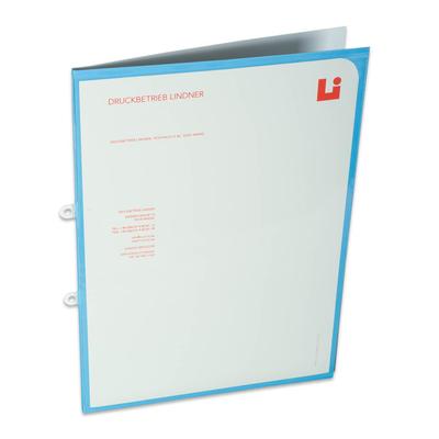 Doppeltaschen Mappe abgeschrägt - Druckerei Lindner steht für: Mappen bedrucken, Präsentationsmappen bedrucken