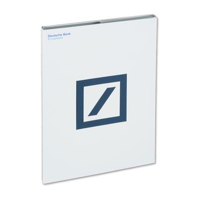 Mappe Deutsche Bank aus Craft-Karton - Druckerei Lindner steht für: Mappen bedrucken, Präsentationsmappen bedrucken