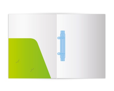 Abheftmappe mit Taschen oder Laschen